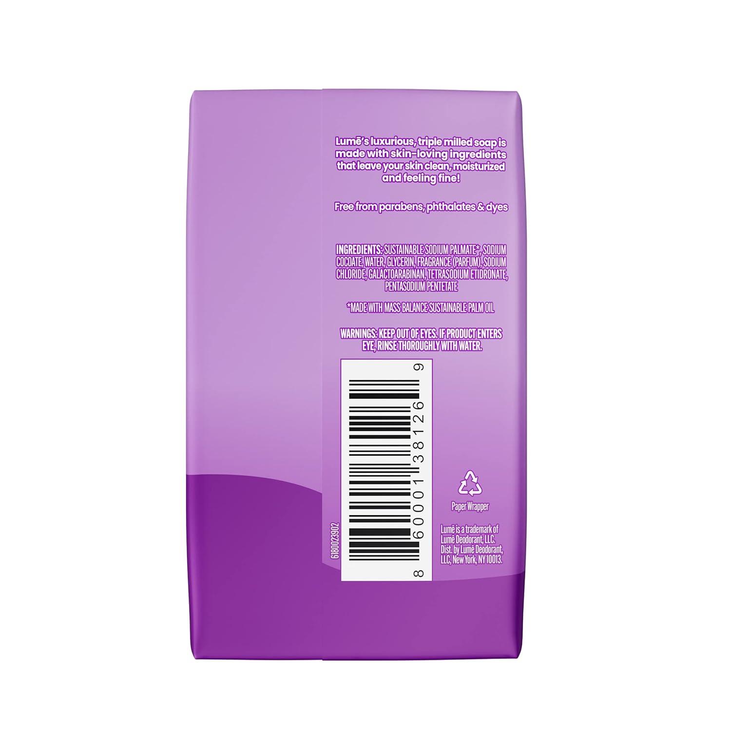 imageLume Triple Milled Bar Soap Rich Moisture amp Gentle Cleansing Paraben Free Phthalate Free Skin Safe 5 ounce Toasted CoconutLavender Sage