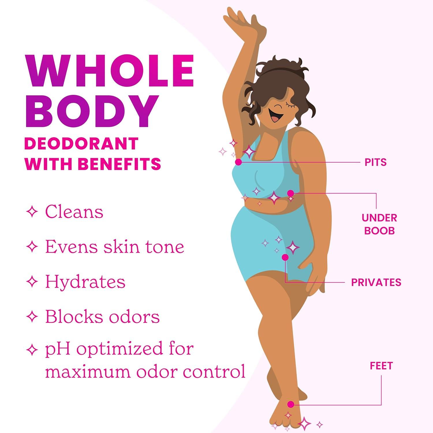 imageLume Whole Body Deodorant Smooth Solid Stick 72 Hour Odor Control Aluminum Free Baking Soda Free and Skin Safe 26 Ounce Pack of 2 Toasted CoconutUnscented