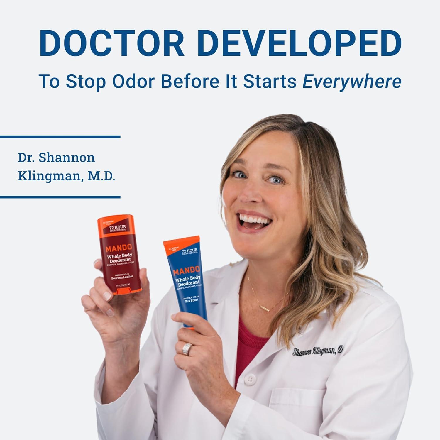 imageMando Odor Shield Body Wash 24 Hour Control Removes Odor Better than Soap SLS and Paraben Free Skin Safe 85 Ounce Pro SportMt Fuji