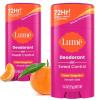 imageLume Deodorant Plus Sweat Control  Smooth Solid Stick  Maximum Strength Antiperspirant  72 Hour Odor And Sweat Control  Baking Soda Free Skin Loving  26 ounce Clean Tangerine Pack of 2Clean Tangerine