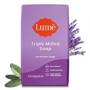 Lume Triple Milled Bar Soap – Rich Moisture & Gentle Cleansing – Paraben Free, Phthalate Free, Skin Safe – 5 ounce (Toasted Coconut)(Lavender Sage)