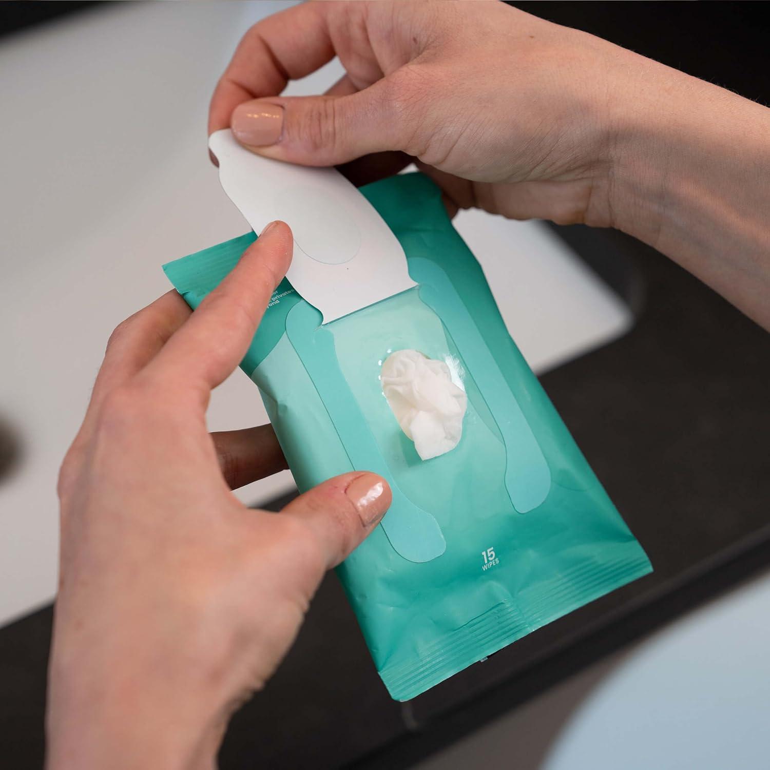 imageLume Acidified Deodorant Wipes 24 Hour Odor Control Whole Body Deodorant Wipes Aluminum Free Baking Soda Free Skin Loving Flushable 45 Count 2 Pack Soft PowderCool Cucumber