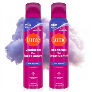 Lume Deodorant Plus Sweat Control – Invisible Spray – Extra Strength Antiperspirant For Underarms – 72 Hour Odor And Sweat Control – Phthalate and Paraben Free Formula – 2 Pack (Vanilla Bliss)(Soft Powder)