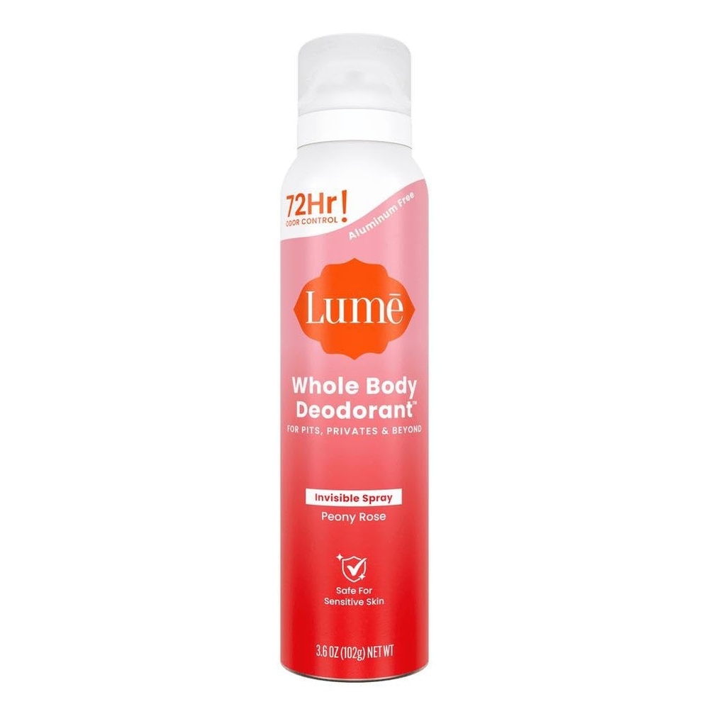 image:imageLume Invisible Spray Deodorant For Women  Whole Body Deodorant Spray  72Hr Odor Control  Ozone Friendly  Aluminum Free amp Baking Soda Free  Skin Loving Low Irritation  1pk Minted CucumberPeony Rose