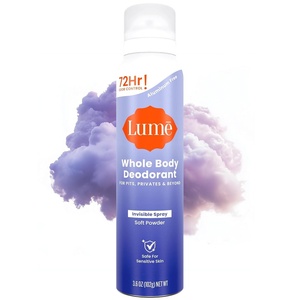 Lume Invisible Spray Deodorant For Women – Whole Body Deodorant Spray – 72Hr Odor Control – Ozone Friendly – Aluminum Free & Baking Soda Free – Skin Loving, Low Irritation – 1pk (Minted Cucumber)(Soft Powder)