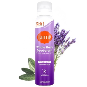 Lume Invisible Spray Deodorant For Women – Whole Body Deodorant Spray – 72Hr Odor Control – Ozone Friendly – Aluminum Free & Baking Soda Free – Skin Loving, Low Irritation – 1pk (Minted Cucumber)(Lavender Sage)