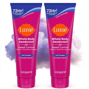 Lume Whole Body Deodorant Plus Sweat Control – Smooth Cream Tube – 72 Hour Odor And Sweat Control – Baking Soda Free, Skin Loving – 3.0 ounce (Lavender Sage)(-Soft Powder)